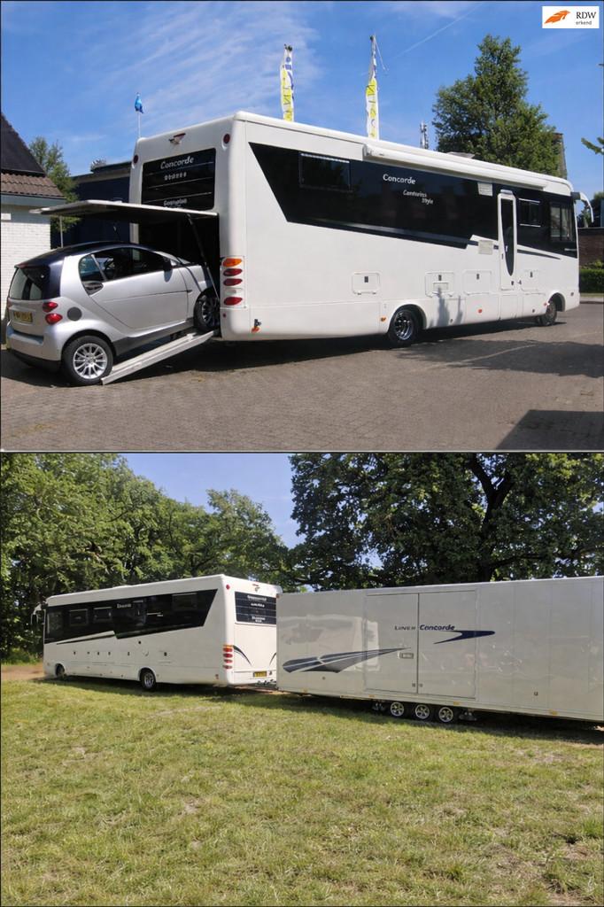 Concorde LINER 990g INRUIL PAARDENTRUCK MET SLIDEOUT, POPUP, Caravans en Kamperen, Campers, Concorde, 9 tot 10 meter, Bedrijf