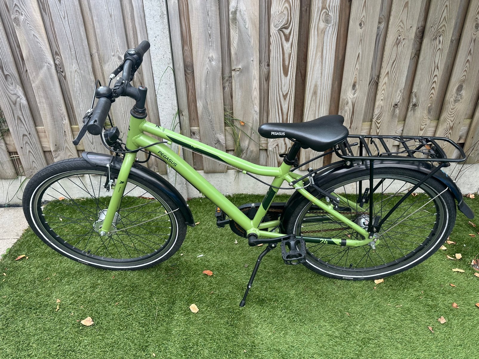 Groene fiets Pegasus 24 inch, Fietsen en Brommers, Fietsen | Jongens, Ophalen, Zo goed als nieuw, 24 inch, Versnellingen