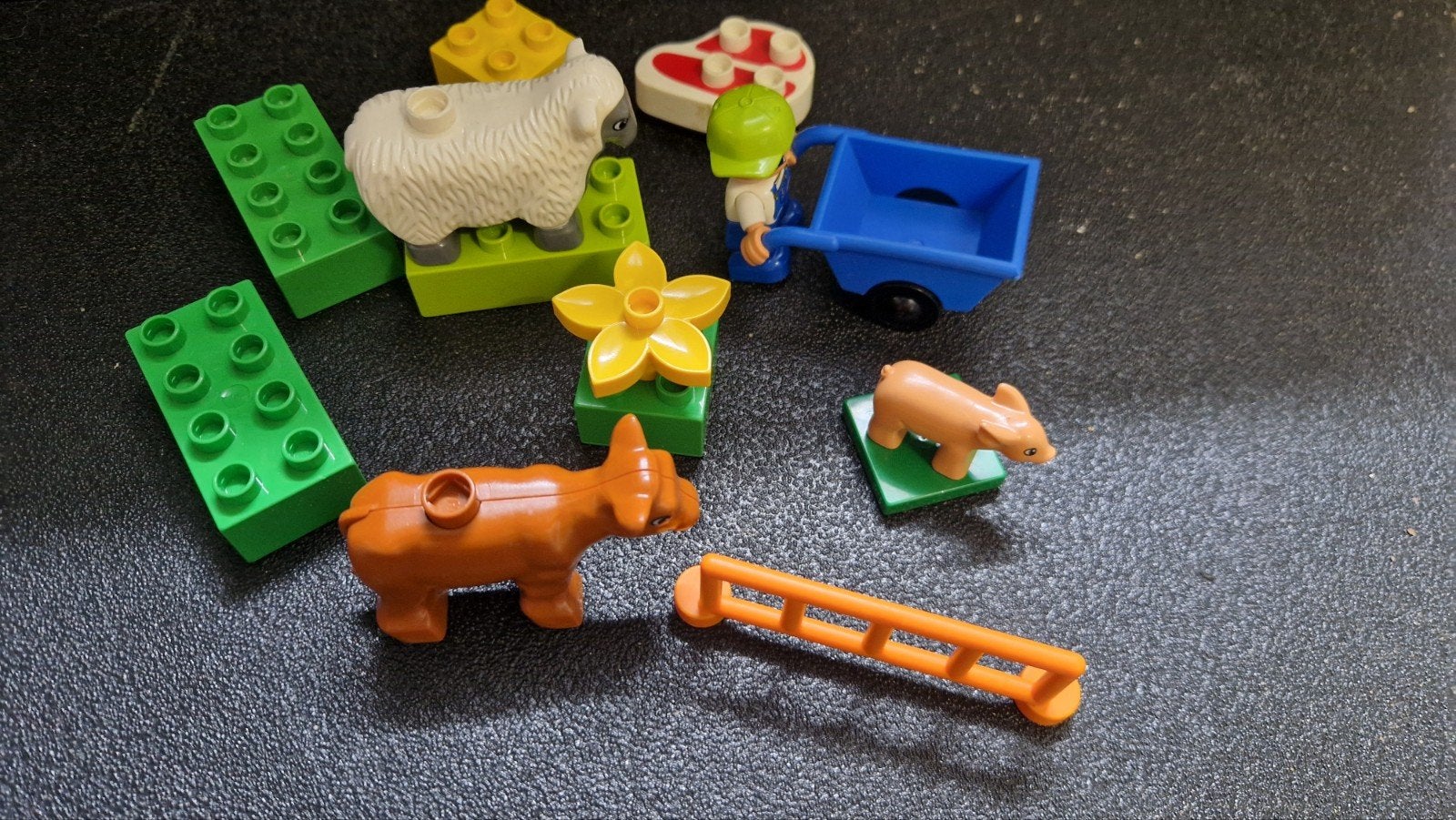 Lego Duplo Boerderij Dieren en Blokken Set, Ophalen of Verzenden, Gebruikt, Complete set, Duplo