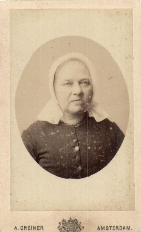 CDV - A. Greiner - Amsterdam - Fraaie Muts, Verzamelen, Foto's en Prenten, Gebruikt, Verzenden, Foto, Klederdracht