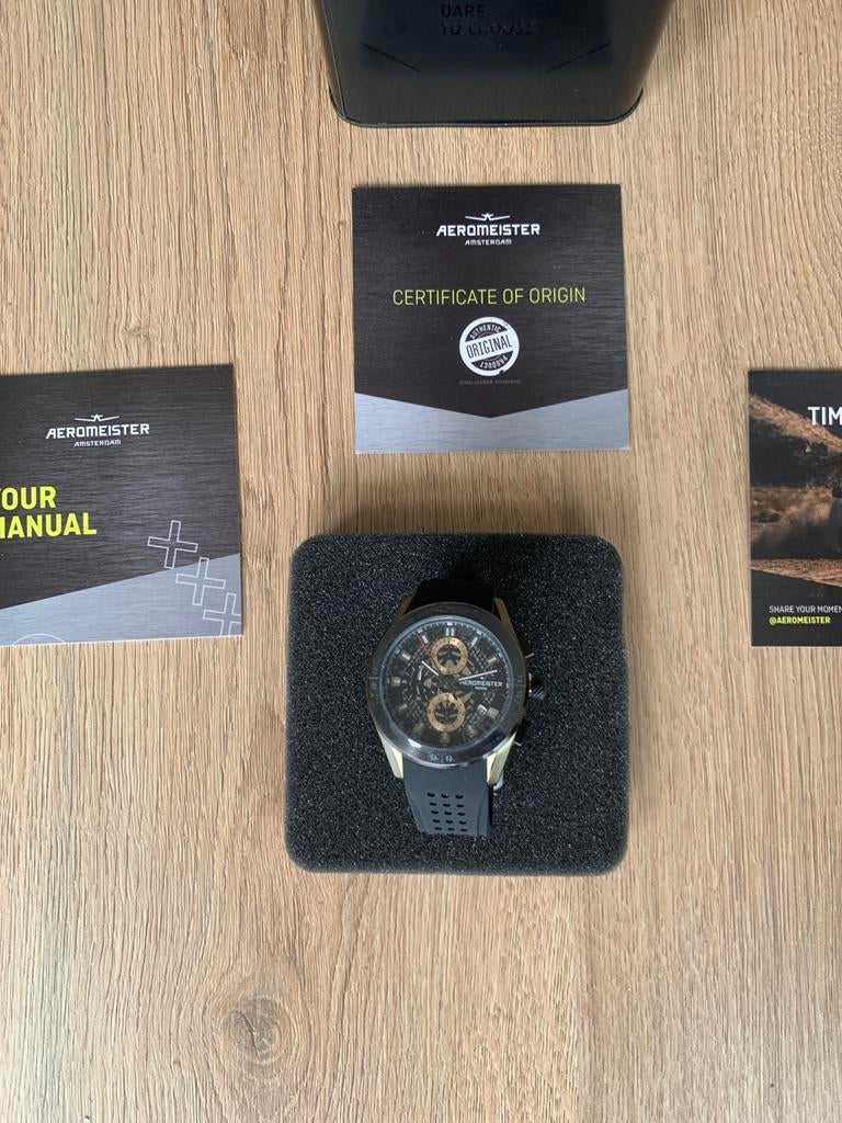 Aeromeister Mundo Horloge, Sieraden, Tassen en Uiterlijk, Horloges | Heren, Ophalen of Verzenden, Zo goed als nieuw, Overige merken