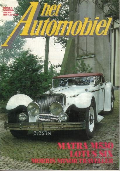 Automobiel 73 1986 : Matra 530 - Lotus Six - Bucciali, Ophalen of Verzenden, Gelezen, Algemeen