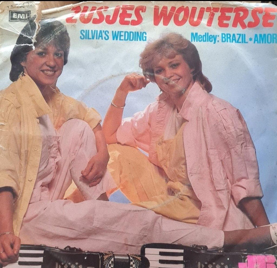 ZUSJES WOUTERSE  - SILVIA'S WEDDING (HOES BESCHADIGD), Cd's en Dvd's, Vinyl Singles, Ophalen of Verzenden, Gebruikt