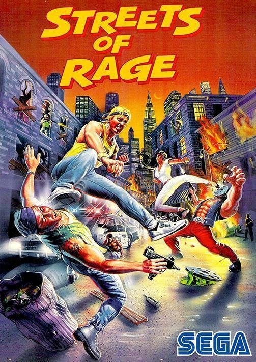 STREETS OF RAGE SEGA Retro Arcade Poster, Vechten, Verzenden, 1 speler, Nieuw