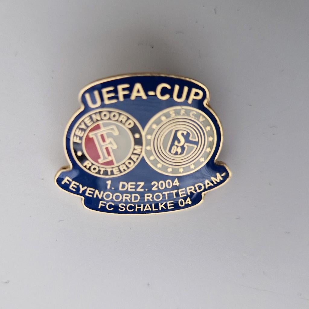 Feyenoord Schalke 04 UEFA Cup Speldje 2004, Verzamelen, Ophalen of Verzenden
