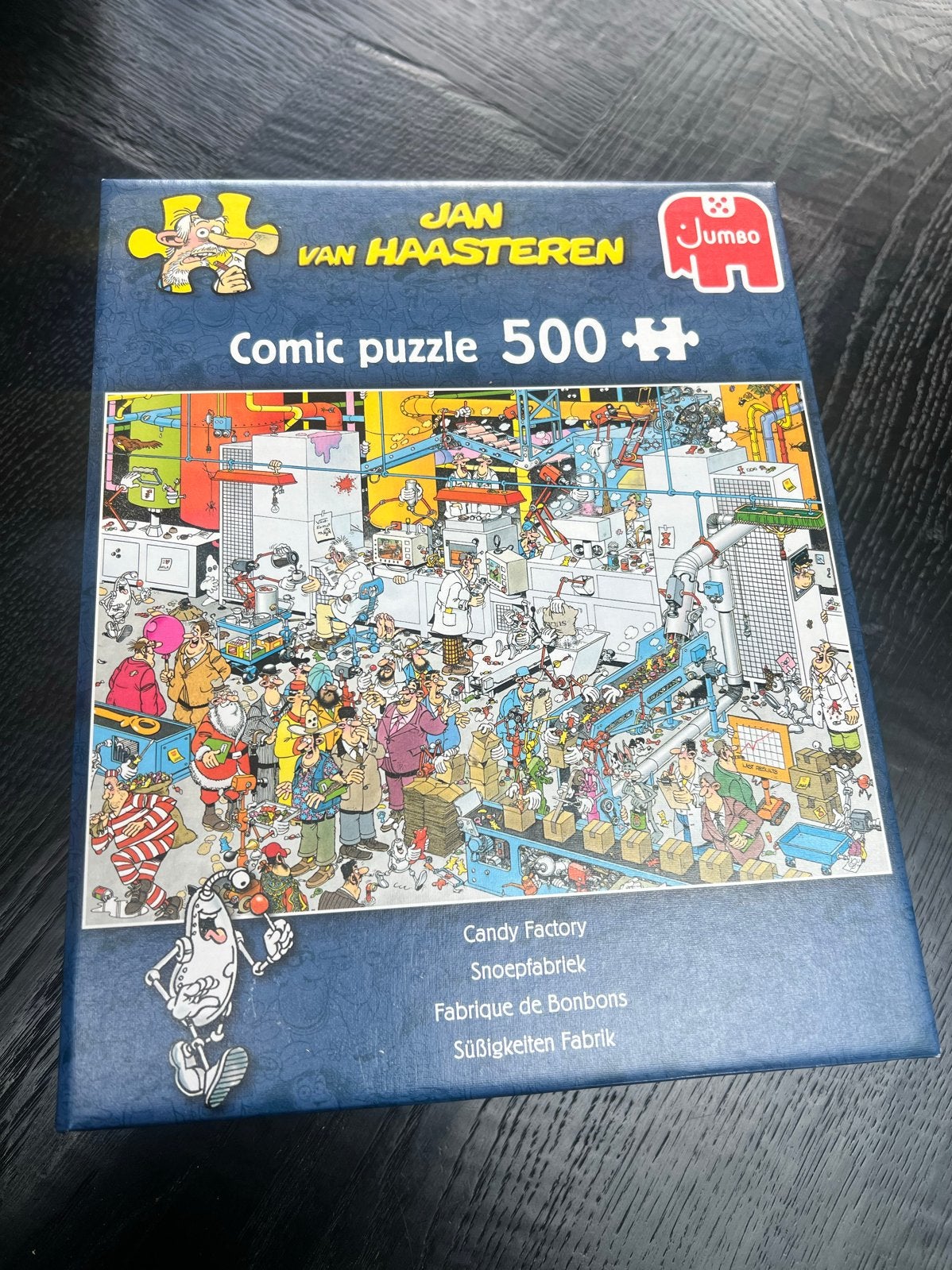 Jan van Haasteren Comic Puzzel 500+ Snoepfabriek, Ophalen of Verzenden, 500 t/m 1500 stukjes, Gebruikt, Legpuzzel