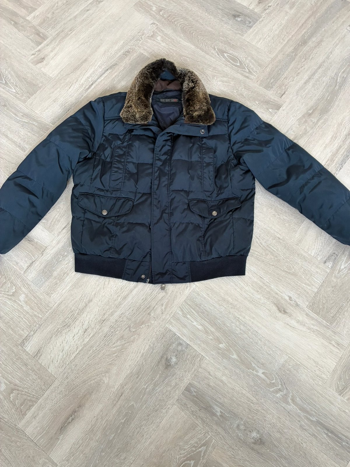 Corneliani heren winterjas, Kleding | Heren, Verzenden, Zo goed als nieuw, Maat 56/58 (XL), Blauw