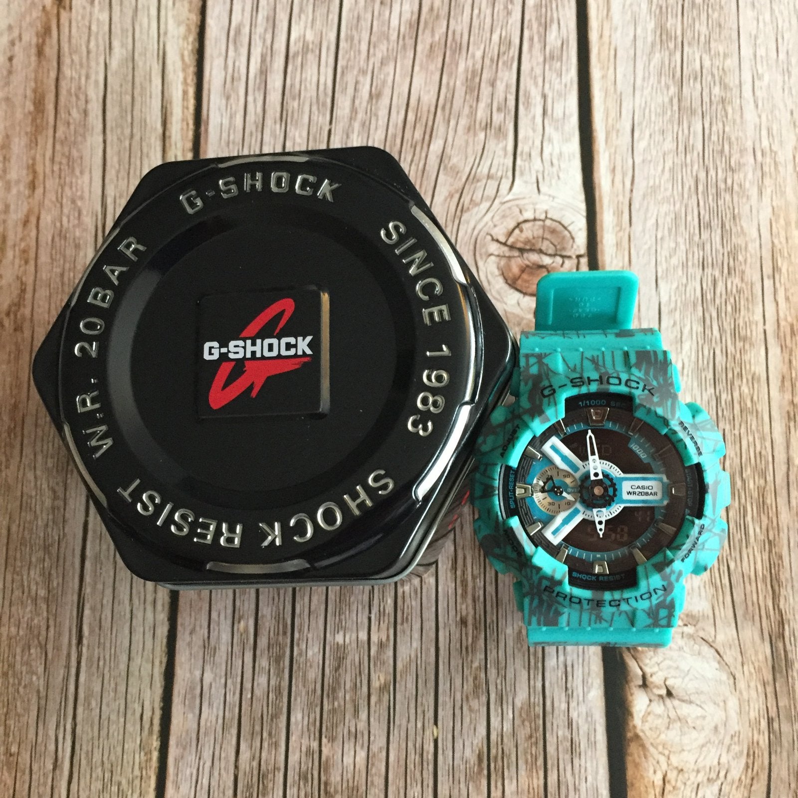 Groene g-shock slash pattern serie GA-110SL g shock gshock, Ophalen of Verzenden, Zo goed als nieuw