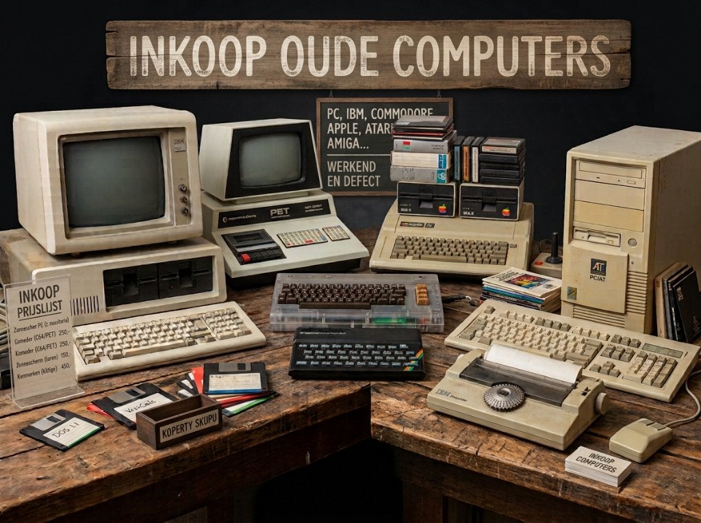GEZOCHT: Oude computers (PC, Amiga, Apple, IBM), ook defect!, Computers en Software, Vintage Computers, Ophalen