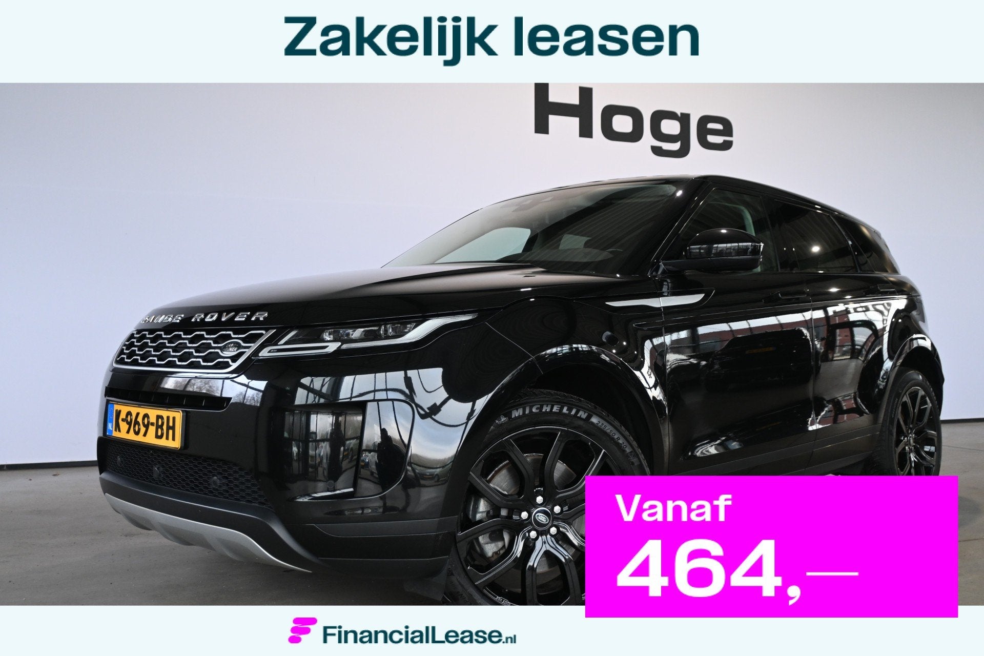 Land Rover Range Rover Evoque 2.0 P200 AWD Automaat Navigati, 1800 kg, 4 cilinders, Met garantie (alle), Leder
