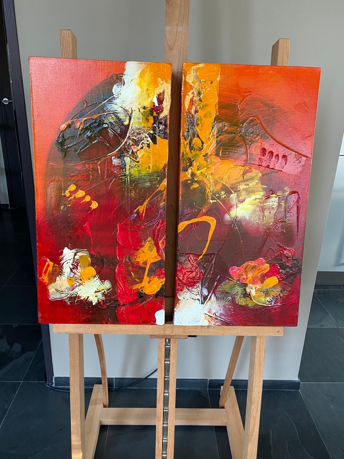 Origineel tweeluik van William Malucu – 2 x 60 x 30 cm, Ophalen