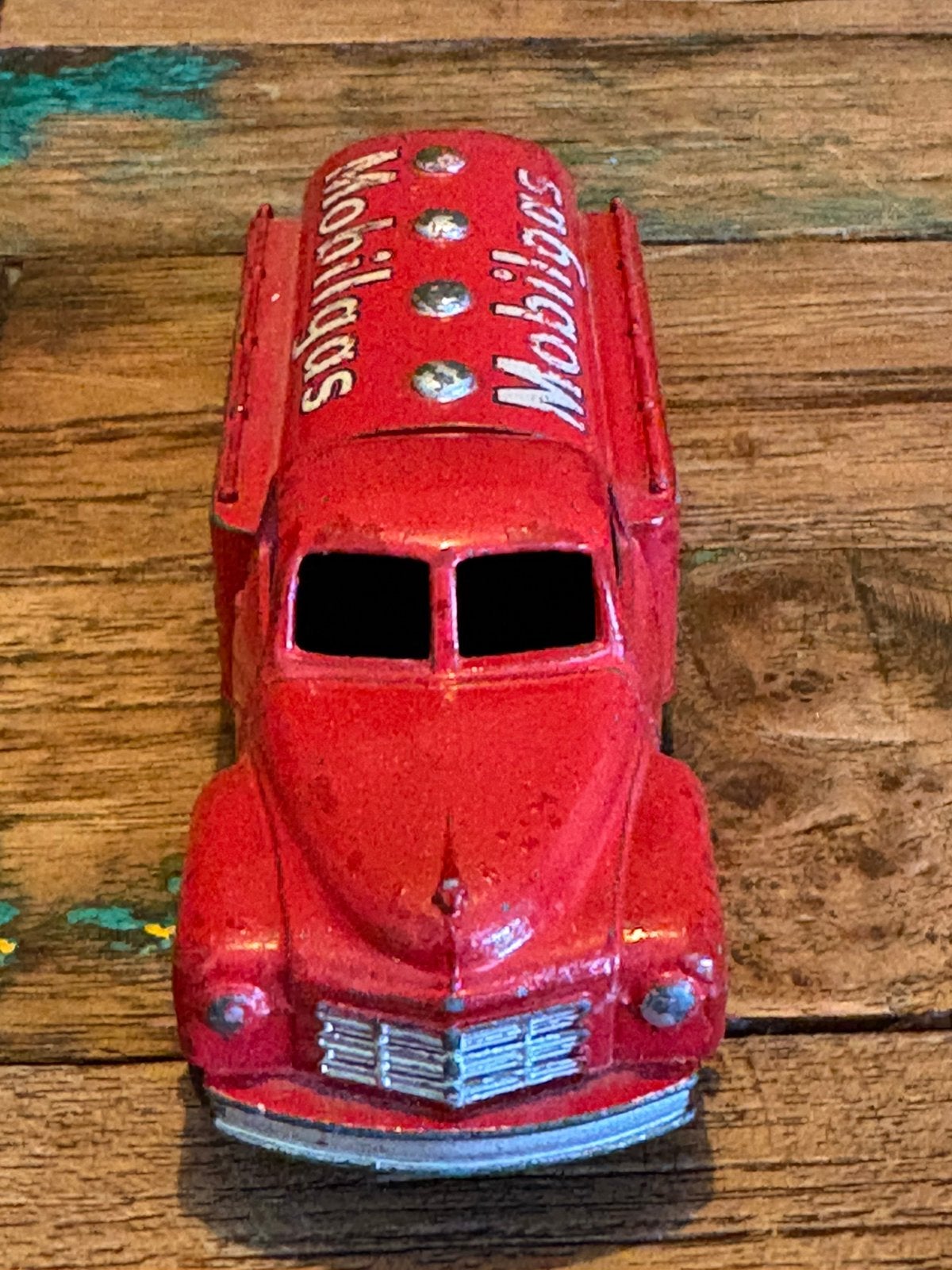 Dinky Toys 25D Mobilgas benzinetanker – vroege uitvoering, Ophalen of Verzenden, Gebruikt, Bus of Vrachtwagen, Dinky Toys