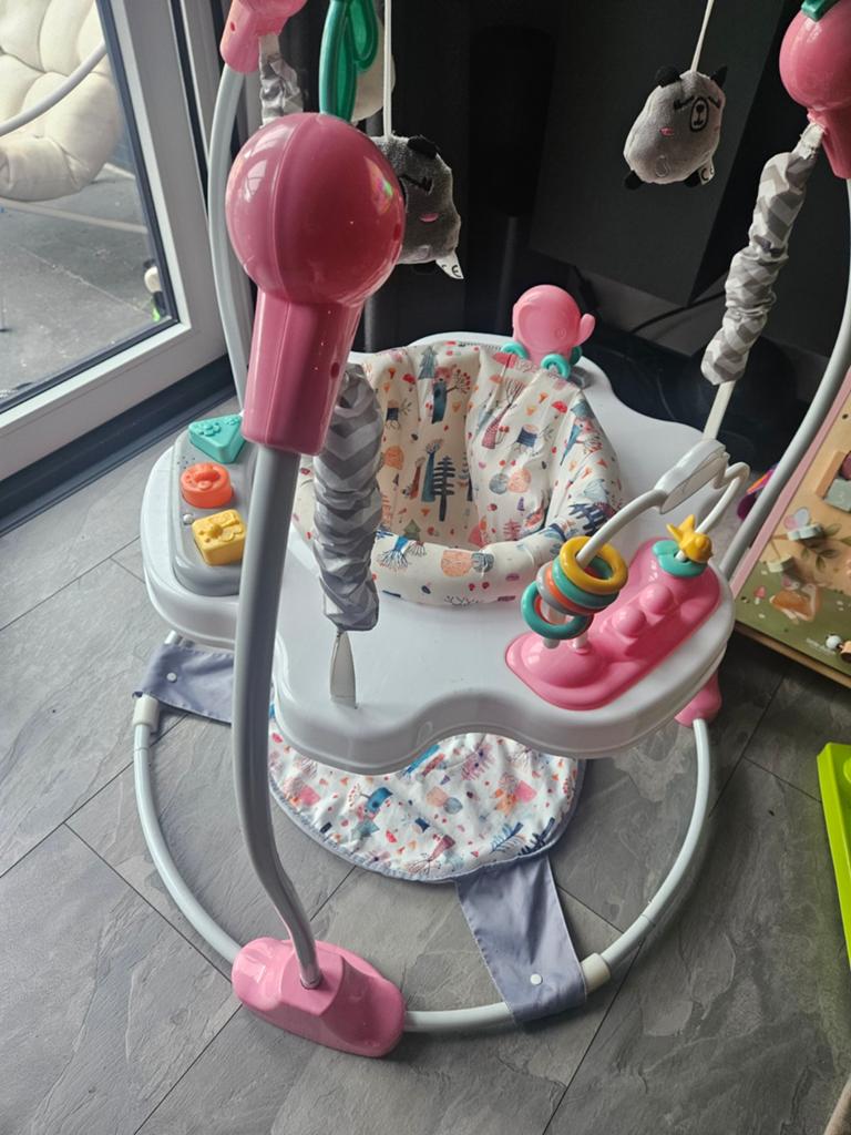 Roze baby jumper vanaf 6 maanden, Ophalen, Gebruikt, Overige typen