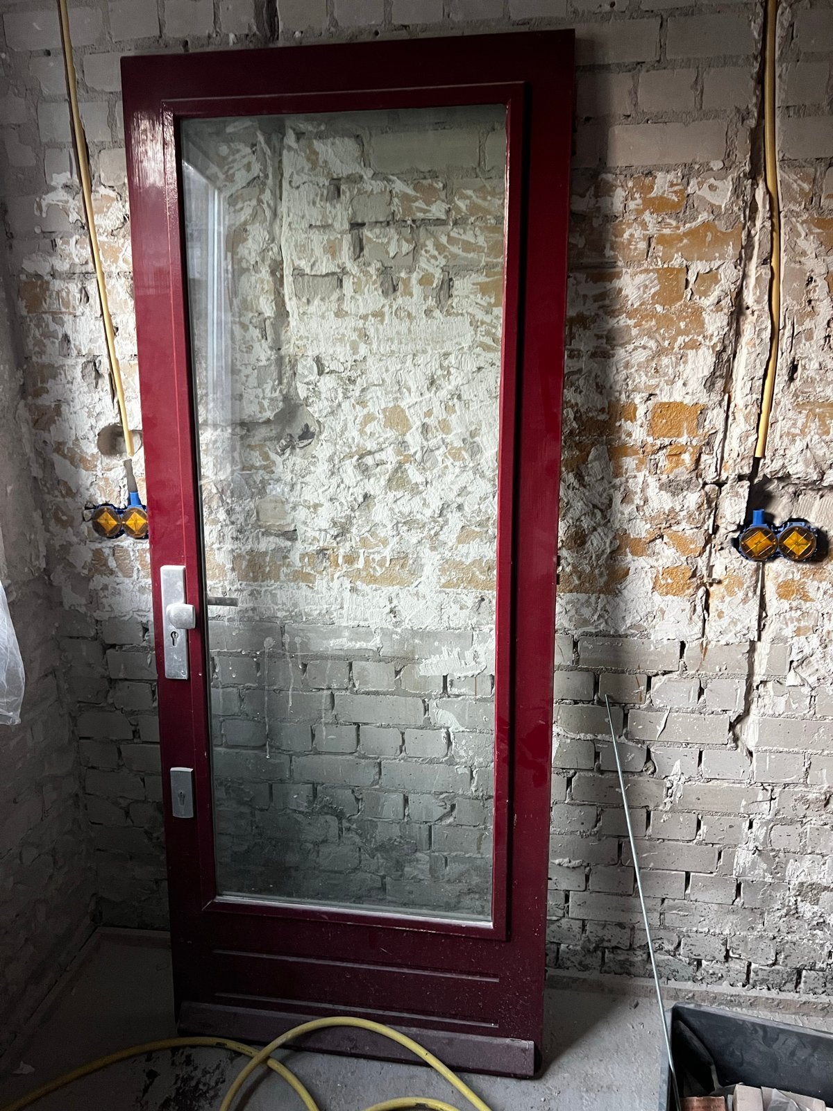 Buitendeur met Glaspaneel, Ophalen, Gebruikt, 80 tot 100 cm, Buitendeur