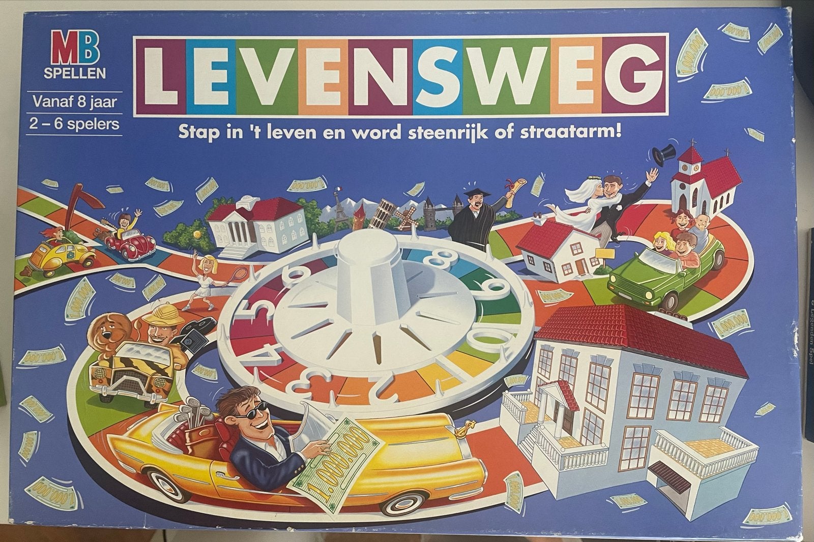 Levensweg bordspel - Compleet en zo goed als nieuw, Drie of vier spelers, Ophalen of Verzenden, Zo goed als nieuw