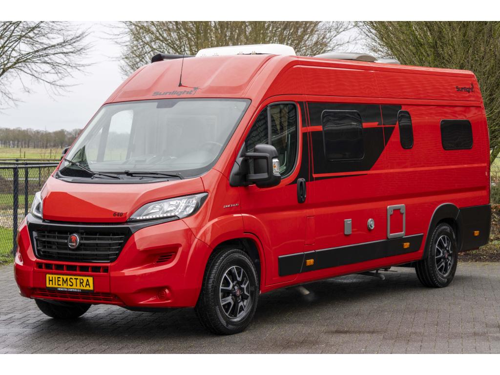 Sunlight Cliff 640 2019 EURO6 Lengte bed 1e Eigenaar, Buscamper of Camperbus, Sunlight, Ringverwarming, Fiat