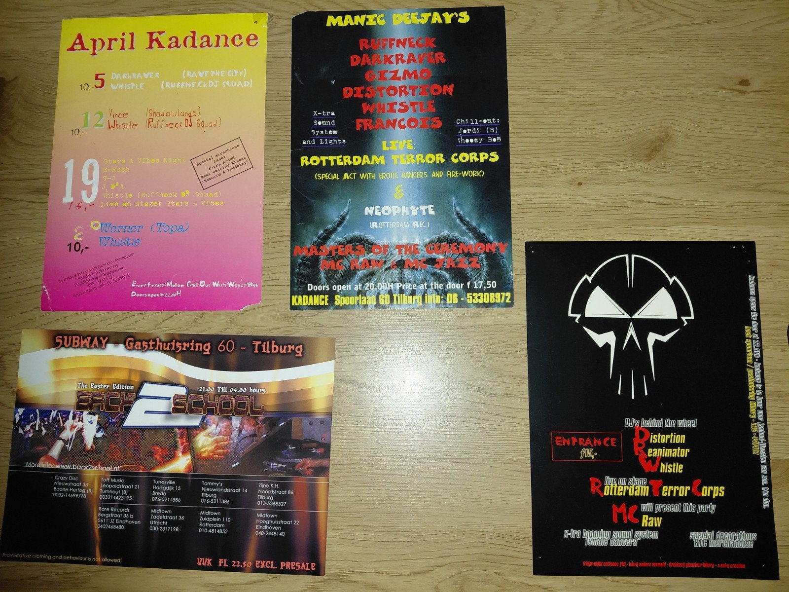 Flyers Kadance Tilburg, Ophalen of Verzenden, A1 t/m A3, Film en Tv