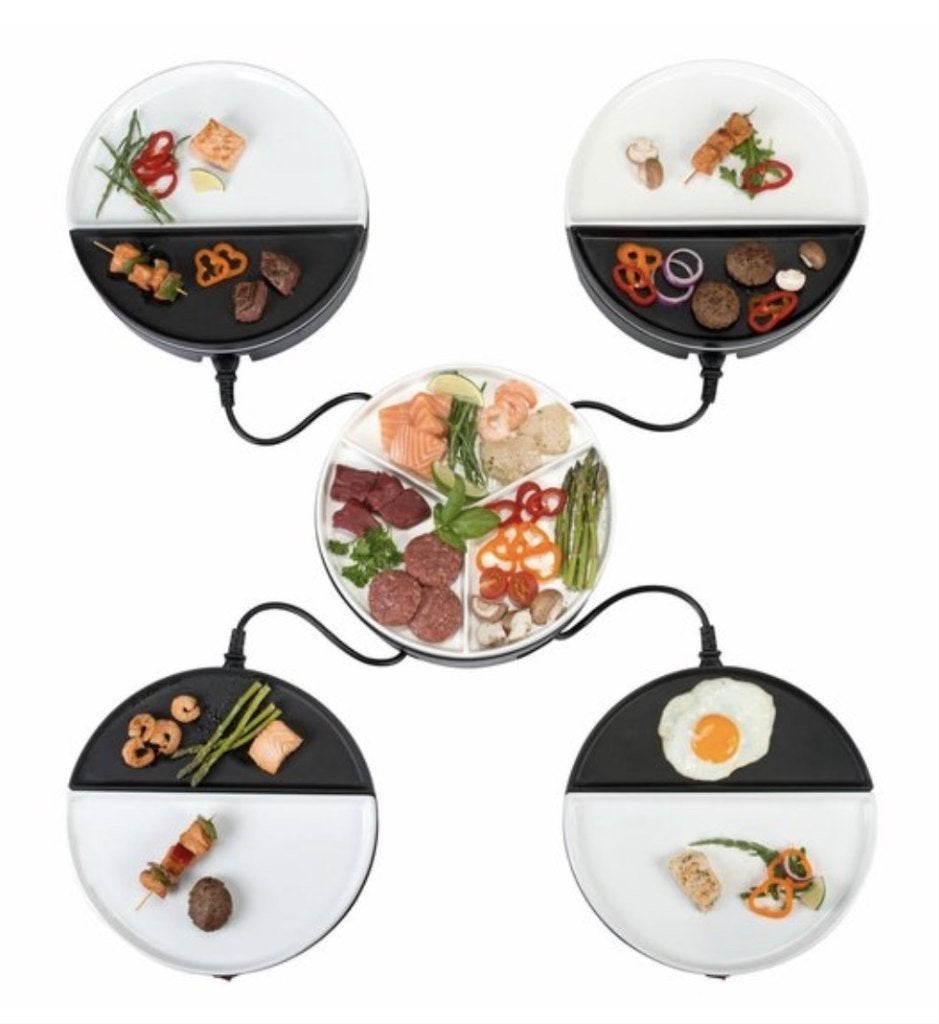 Bourgini Chef's Dinner Party - Gourmetstel voor 4-5 personen, Witgoed en Apparatuur, Gourmetstellen, Ophalen, Zo goed als nieuw