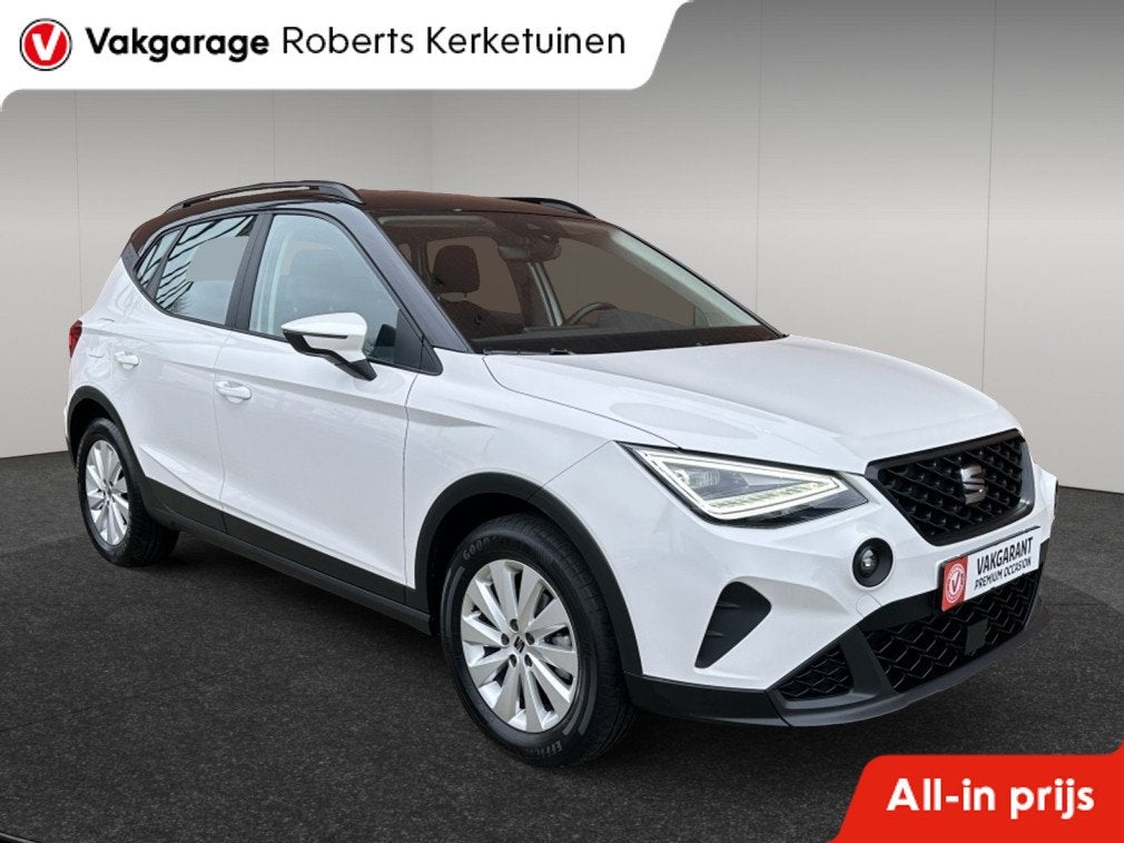 SEAT Arona 1.0 TSI Bi Color Apple Carplay Velgen Matrix Led, Auto's, 12 maanden, Stof, Gebruikt, 95 pk