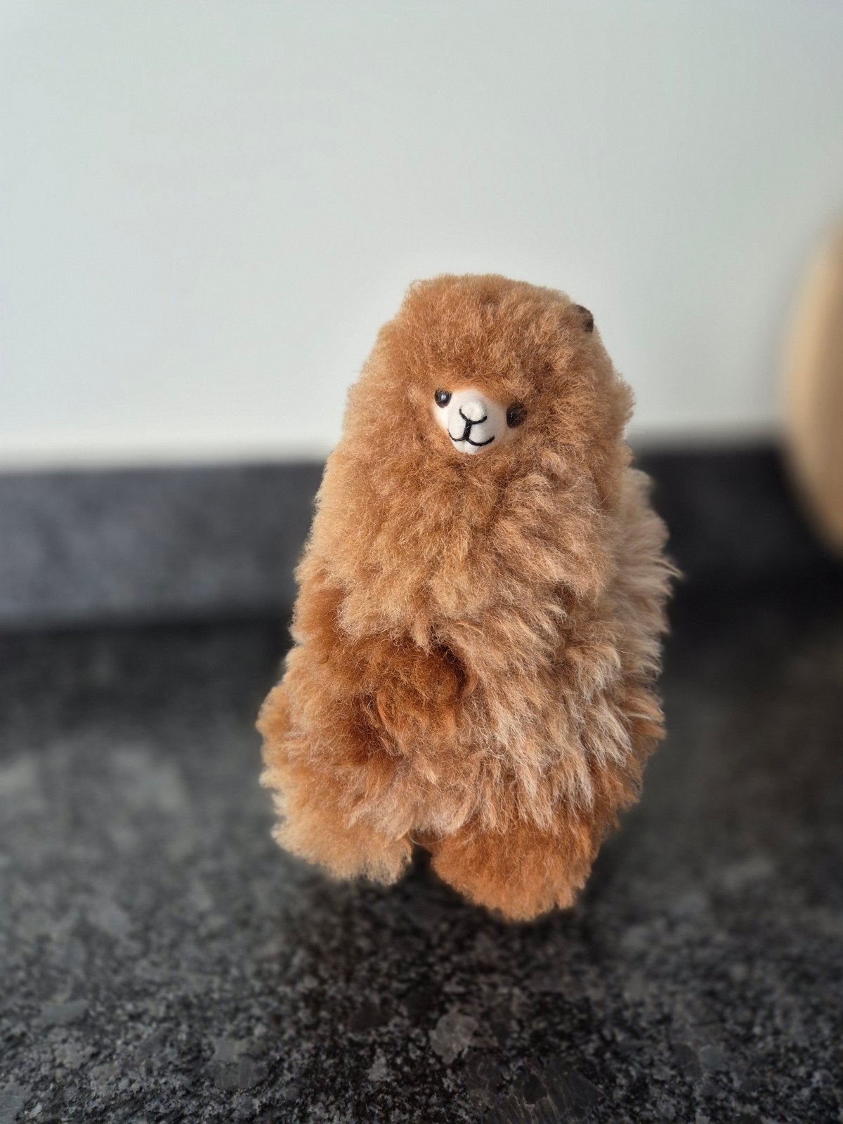 Knuffel Alpaca uit Peru handgemaakt, Ophalen of Verzenden, Zo goed als nieuw, Stoffen beer, Overige merken