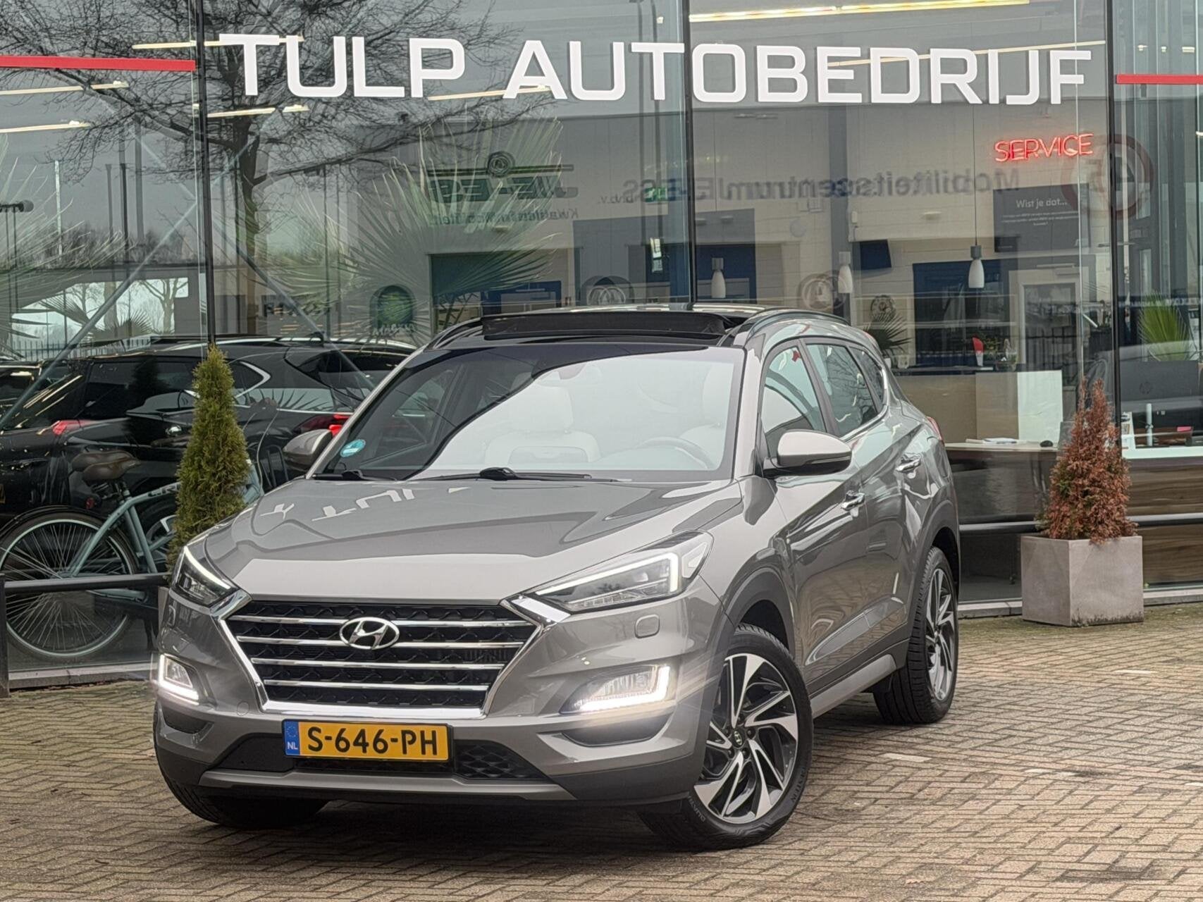 Hyundai Tucson 1.6 T-GDI 4WD Premium Aut 2019 Full opti Pano, Gebruikt, 4 cilinders, Bedrijf, Vierwielaandrijving