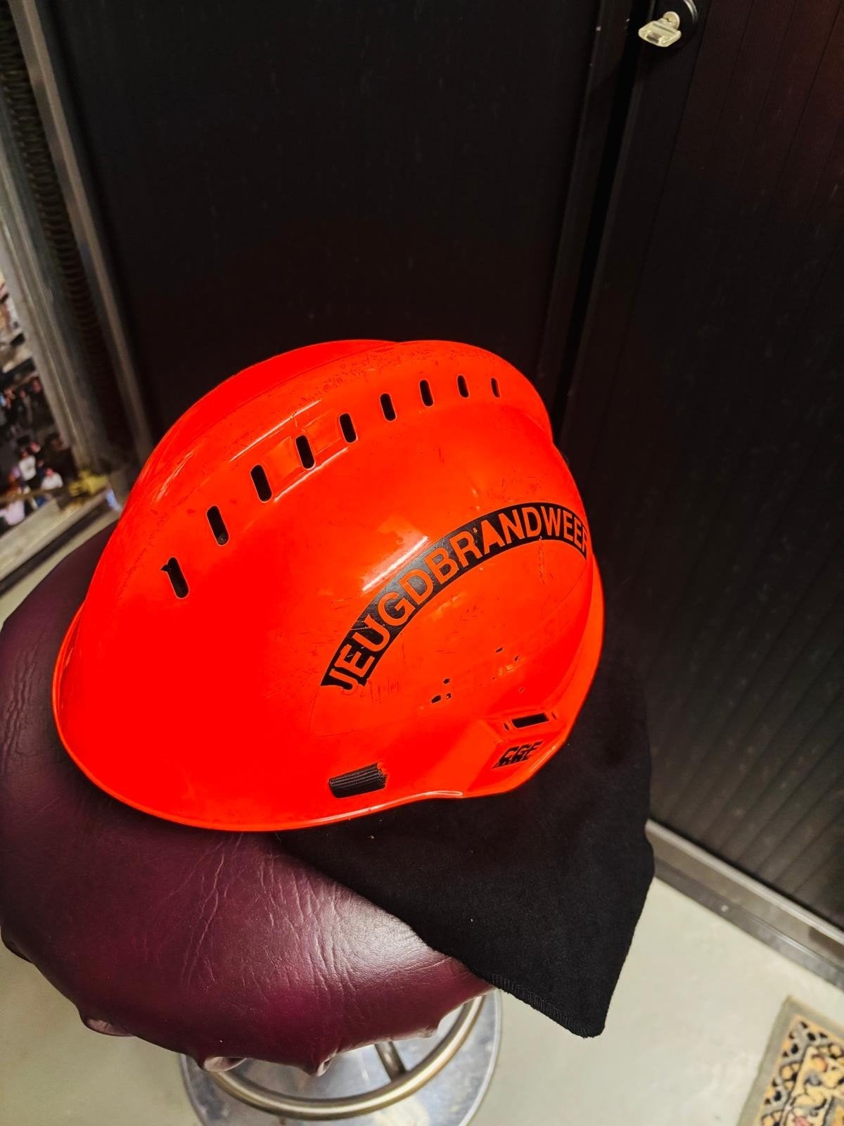 Veiligheidshelm voor boomklimmen - Jeugdbrandweer, Ophalen of Verzenden, Gebruikt