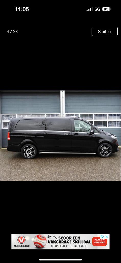 Mercedes-Benz V-klasse 2019 Zwart, Auto's, Automaat, 190 pk, 2329 kg, Zwart