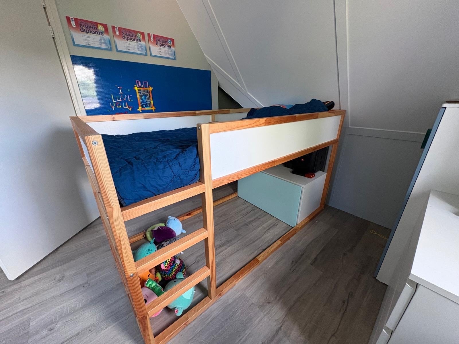 IKEA Kura omkeerbaar bed - laag of halfhoogslaper, 85 tot 100 cm, Gebruikt, Ophalen of Verzenden, Hoogslaper of Stapelbed