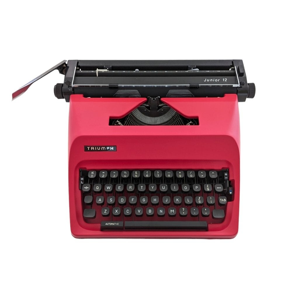 Typemachine Triumph Junior 12 rood - gereviseerd, Diversen, Typemachines, Ophalen, Zo goed als nieuw