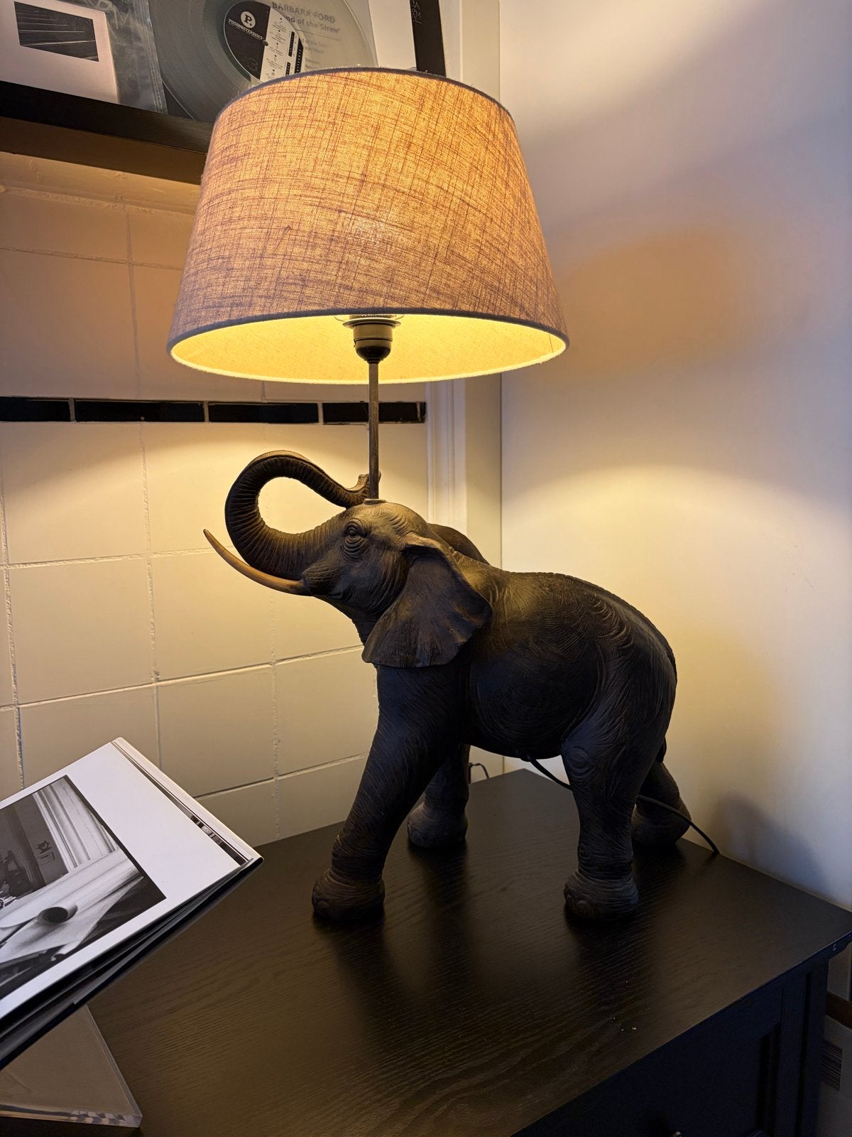 Antieke olifant lamp - Uniek stuk uit Parijs, Ophalen
