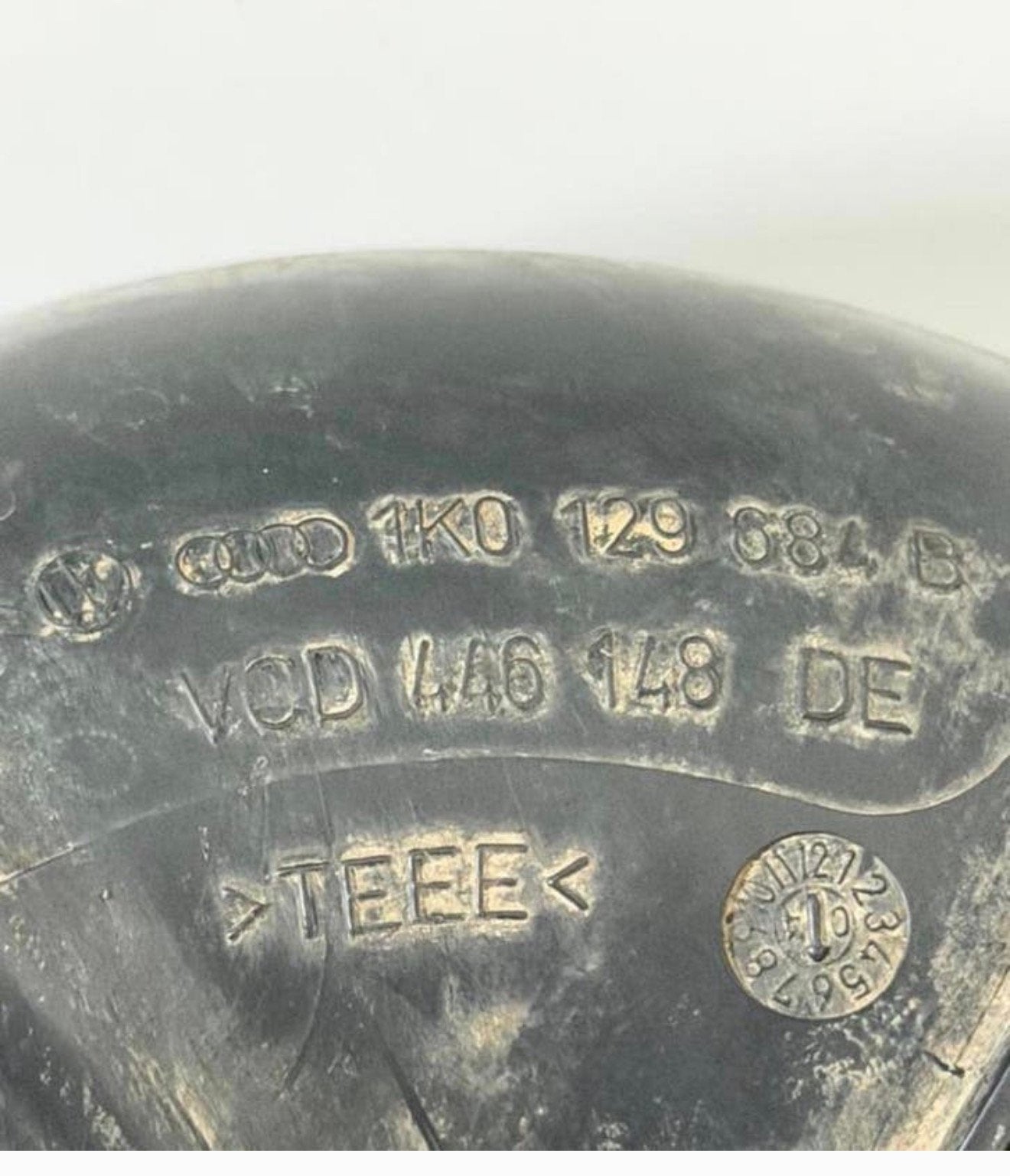 Lucht Aanzuigslang slang Audi VW Volkswagen oem 1K0129684B, Gebruikt, Ophalen of Verzenden, H, H