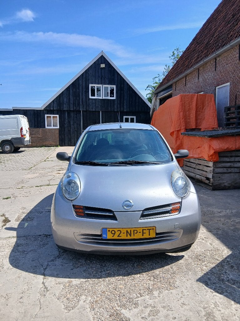Nissan Micra 1.2 59KW 3DR 2003 Grijs, Voorwielaandrijving, 31 €/maand, 4 cilinders, Origineel Nederlands