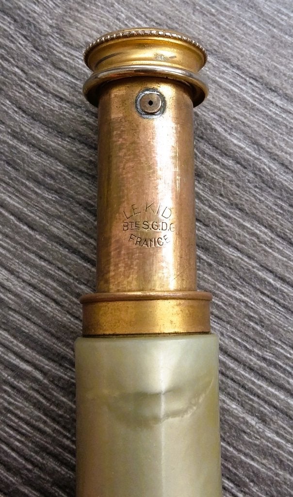 Omstreeks 1920-1930 Parfum Verstuiver Flesje Zak Tas Model, Antiek en Kunst, Ophalen of Verzenden