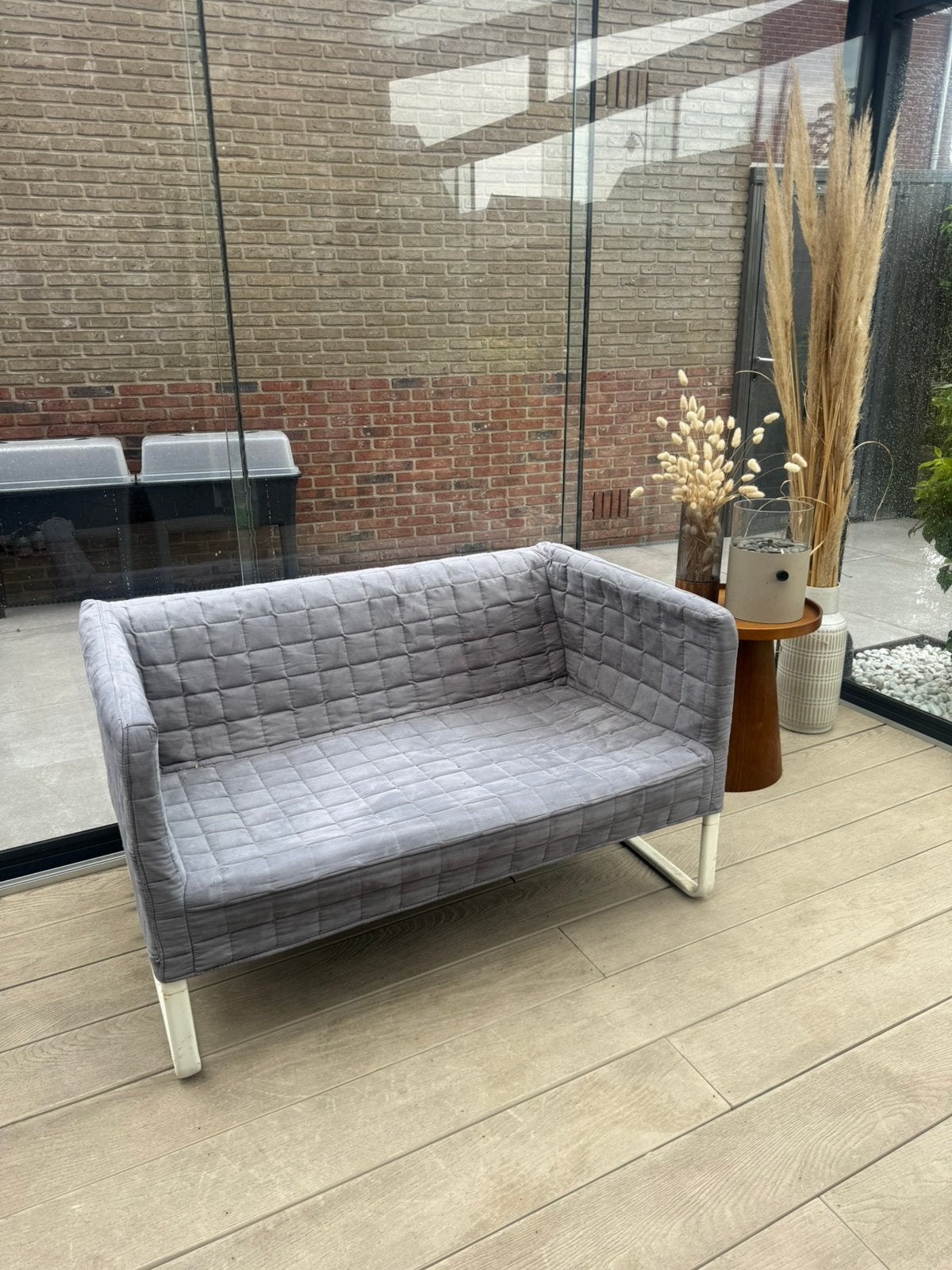Kinderbank grijs ikea, Ophalen, Gebruikt, Eenpersoons, 75 tot 100 cm