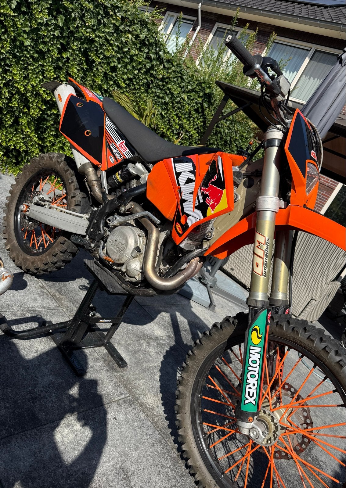 KTM Crossmotor met aanhanger - met kenteken plaat 525cc, Motoren, Gebruikt, Particulier, Crossmotor, Meer dan 35 kW