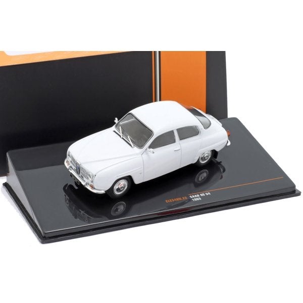 Saab 96 V4 1965 Wit Modelauto 1/43 Ixo Models Nieuw, Overige merken, Ixo Models, Auto, Ixo Models