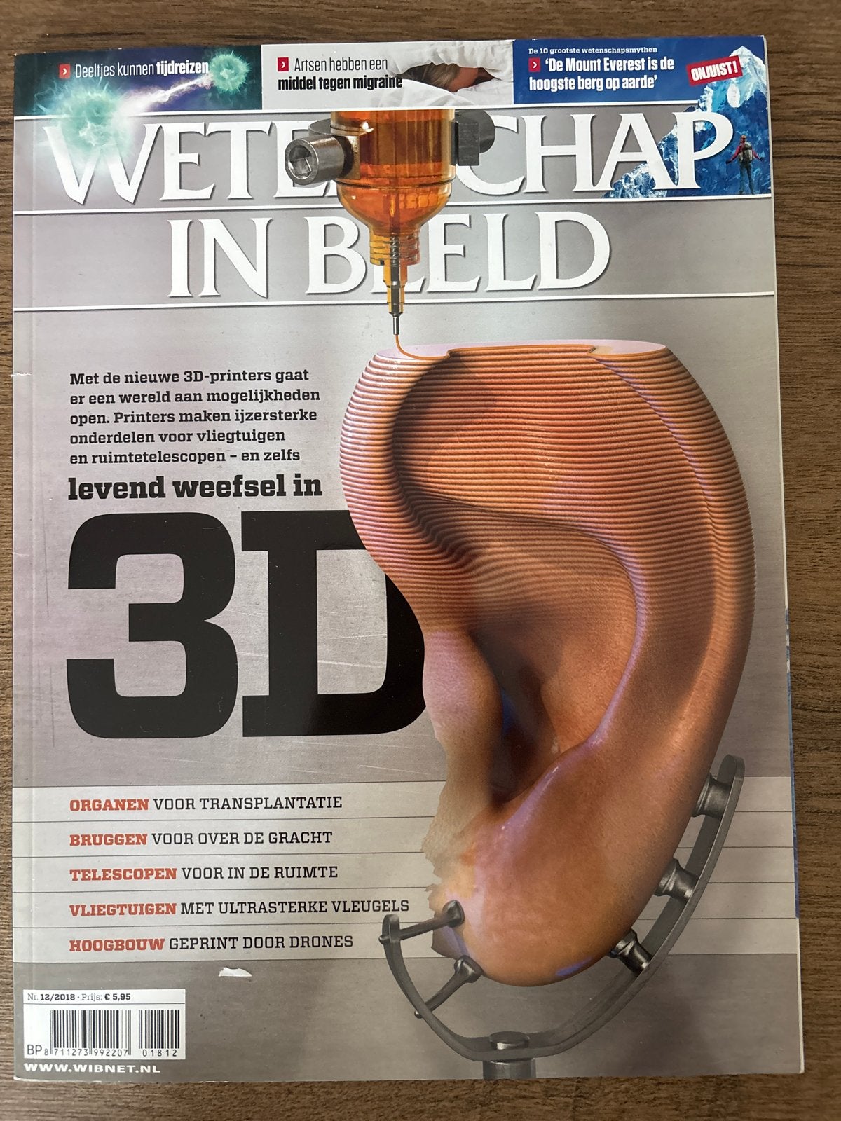 Wetenschap in Beeld - Nr. 12/2018 - 3D-printers, Ophalen of Verzenden, Gelezen, Wetenschap en Natuur