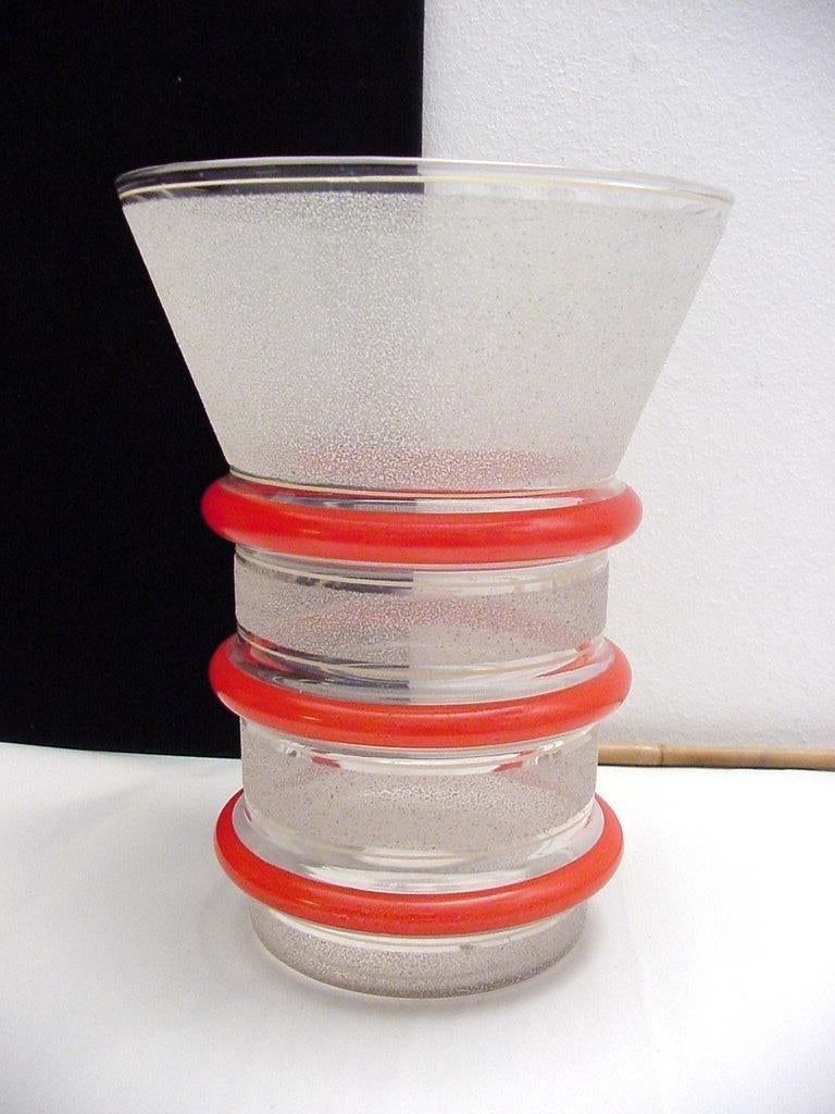 art deco vaas glas Boom Belgie, Antiek en Kunst, Ophalen of Verzenden