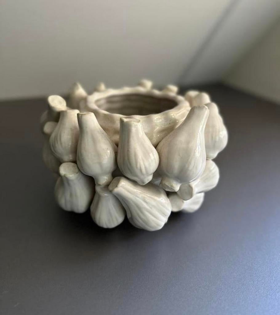 Bloempot knoflook, Ophalen of Verzenden, Zo goed als nieuw