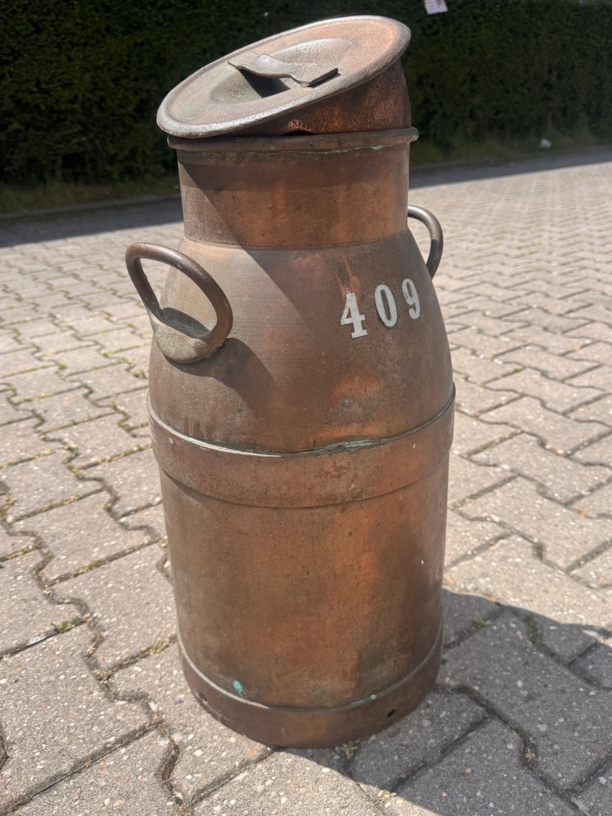 Koperen melkbus, Tuin en Terras, Tuinwanddecoratie, Ophalen of Verzenden, Zo goed als nieuw