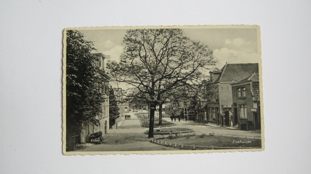 Ansichtkaarten Nederland, TC 6-54 Enkhuizen, Venedie 1933, Verzamelen, Verzenden, 1920 tot 1940, Gelopen, Noord-Holland