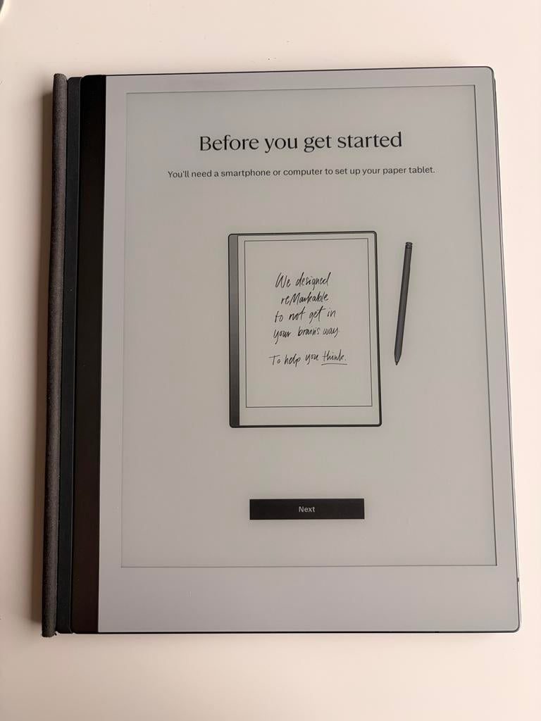 reMarkable 2 Paper Tablet met Marker Plus, Computers en Software, Ophalen, 8 GB, Touchscreen, Zo goed als nieuw
