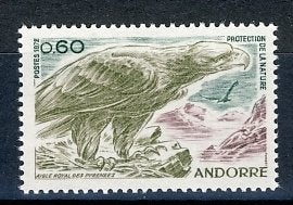 Andorra Frans 240 Vogel 1972 postfris, Ophalen of Verzenden, Overige landen, Postfris