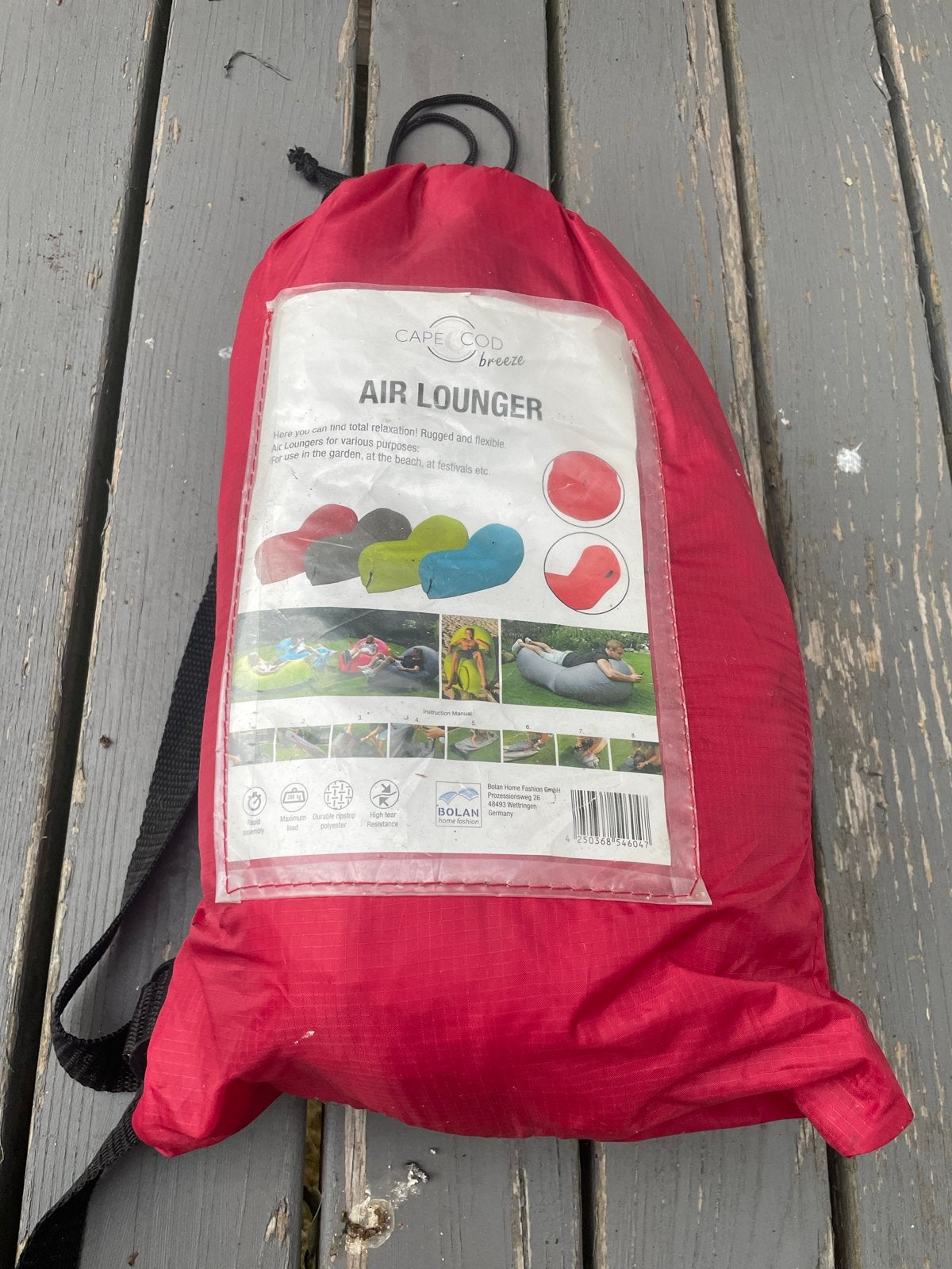Rode Cape Cod Breeze Air Lounger / Lamzac, Ophalen of Verzenden, Zo goed als nieuw