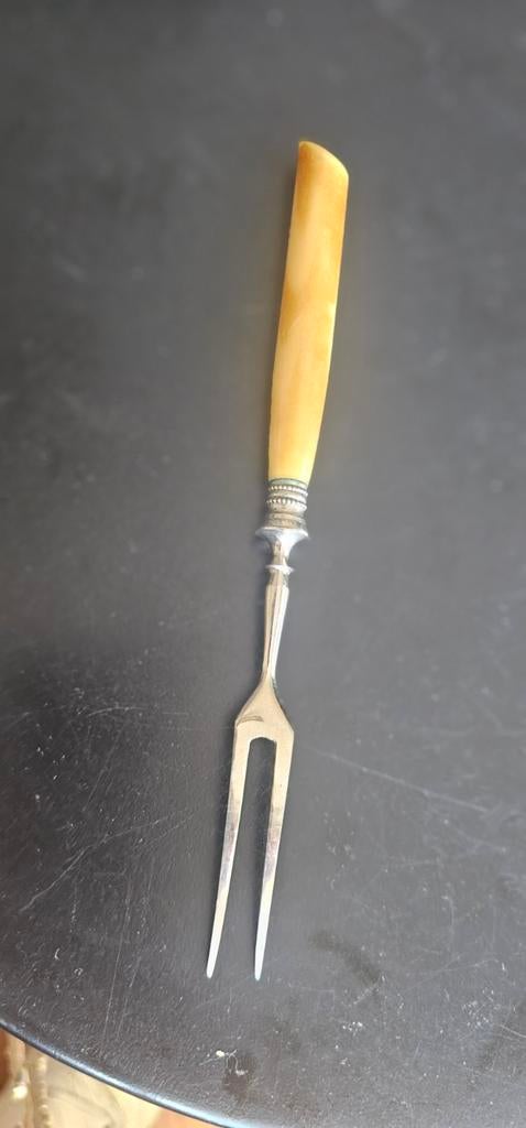 Zuurvorkje met ebba / bakeliet, Antiek en Kunst, Ophalen of Verzenden
