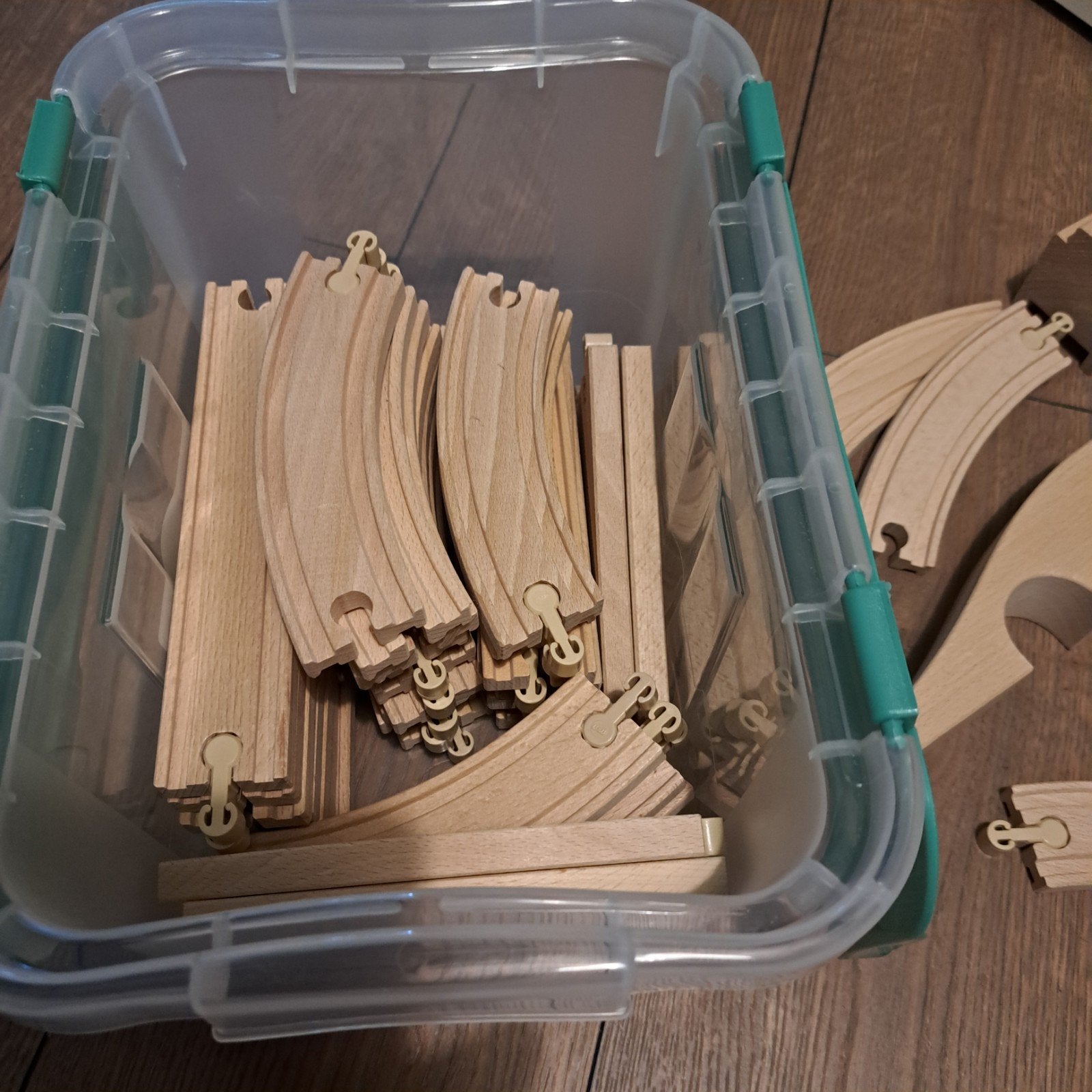 Houten Treinbaan Set met Treinen en Accessoires, Ophalen of Verzenden