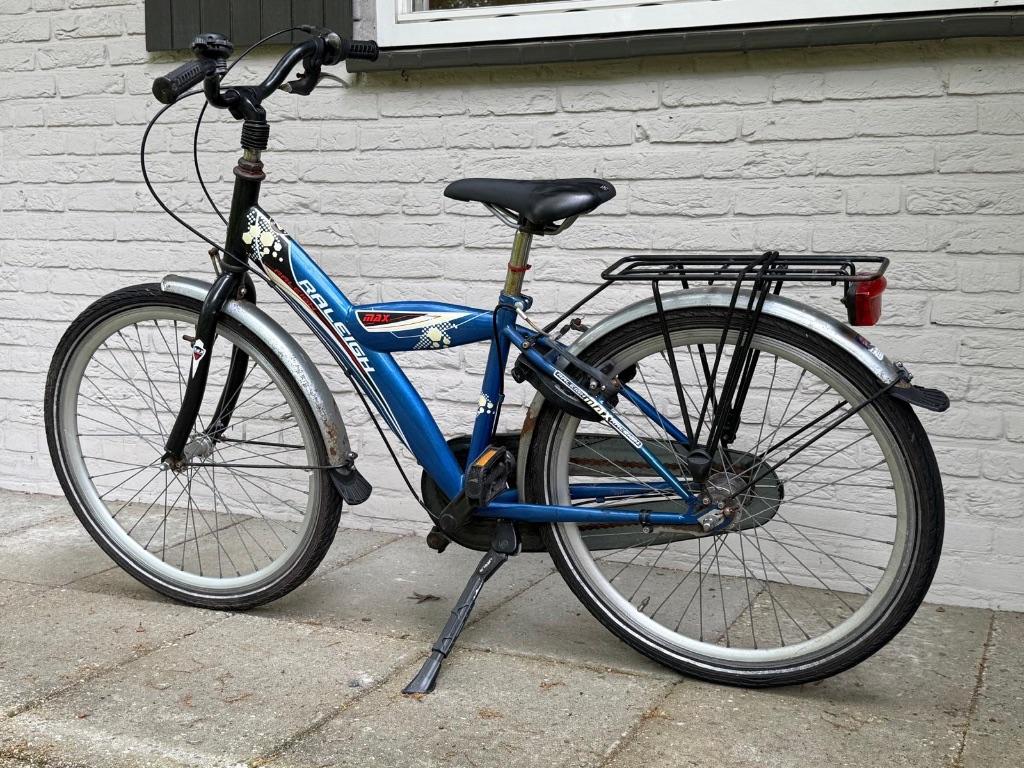 Jongensfiets, Ophalen, Terugtraprem, Raleigh, Gebruikt
