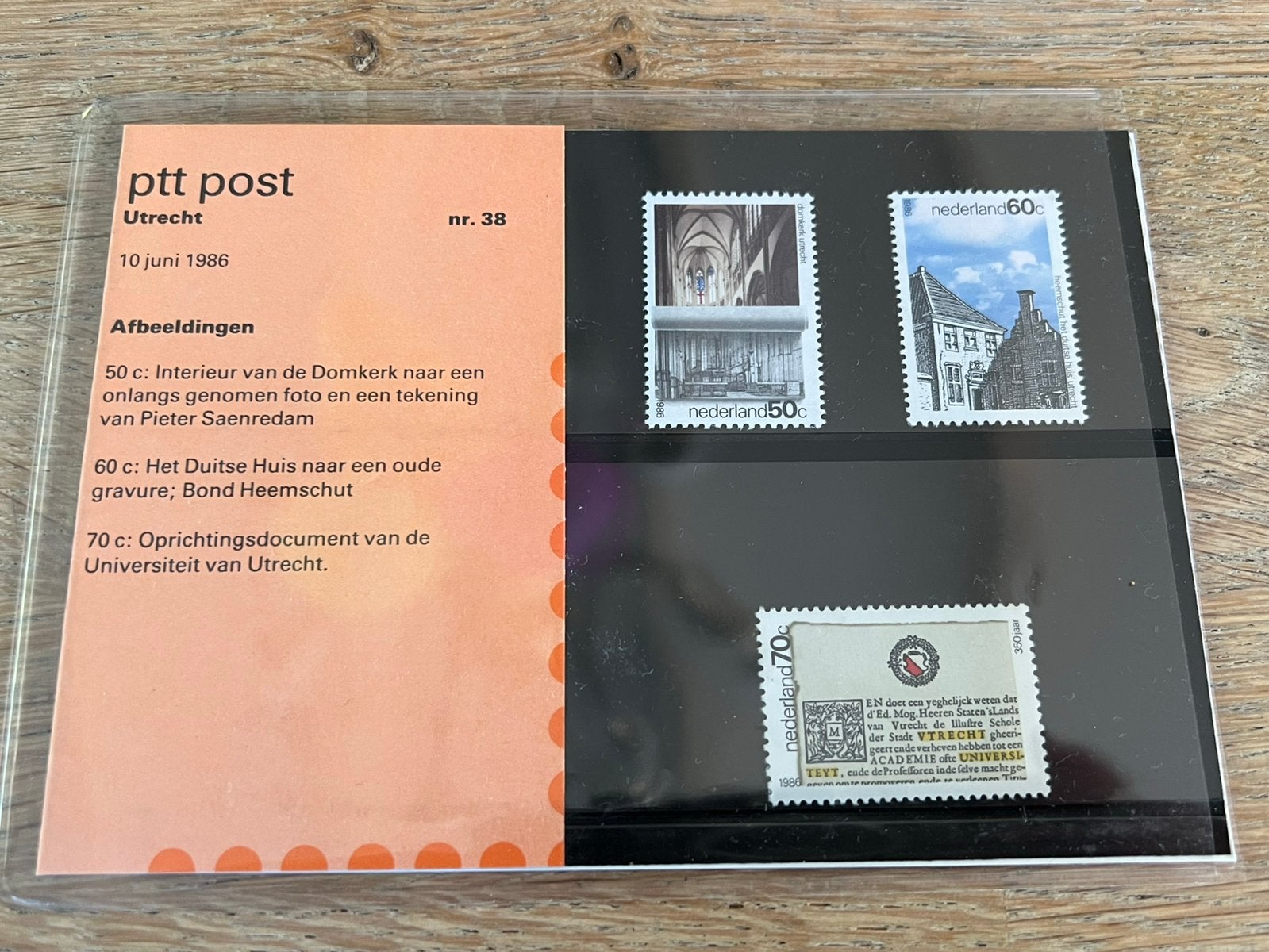 PTT Postzegelmapje Utrecht 1986, Ophalen of Verzenden, Na 1940, Postfris