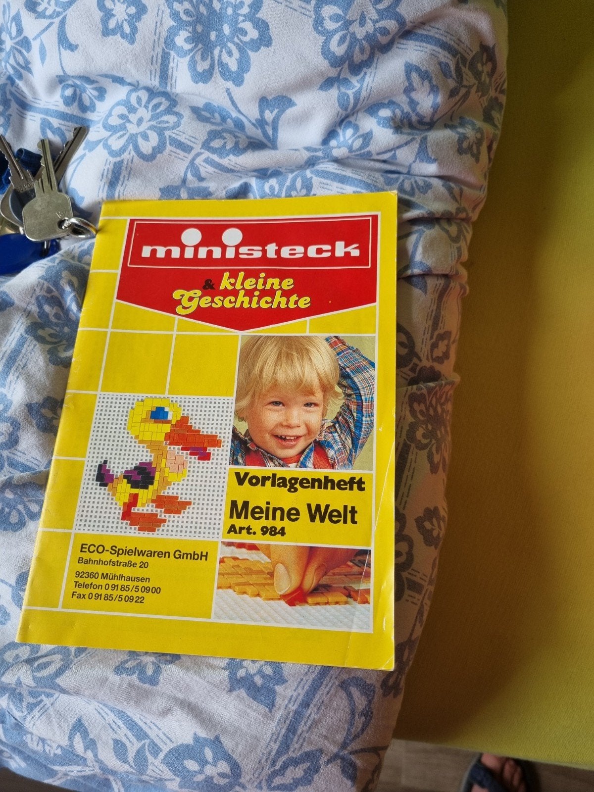 Ministeck set met diverse kleuren en voorbeeldboek, Ophalen of Verzenden, Gebruikt, Overige typen