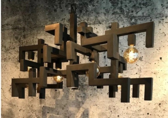 Leclerq en Bouwman Magnus Hanglamp - Industriële Stijl, Ophalen, E27 (groot), Zo goed als nieuw, Metaal